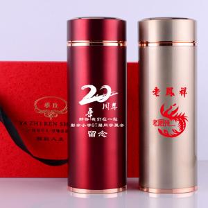 新款304高檔水杯不銹鋼真空保溫杯定制創意商務禮品杯